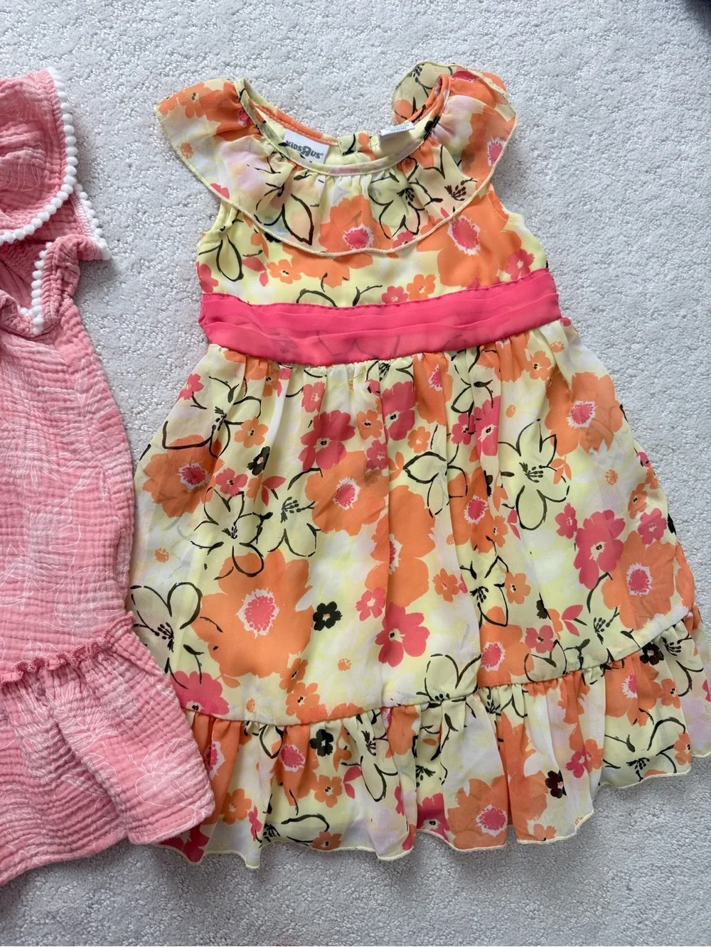 Rachel Zoe Pink Gauze Dress & Floral Sundress bundle, Size 3T